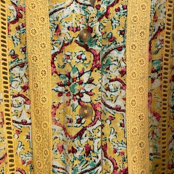 Anthropology Pilcro Pintuck Peasant Blouse, Size XS - Picture 10 of 13